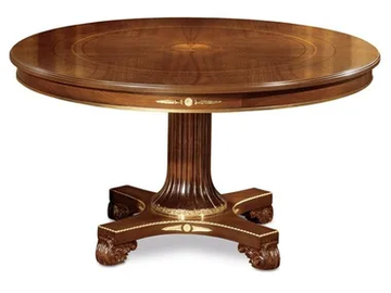 CLASSICO 1189 - Round solid wood table with 4-star base by Guerra Vanni - view 2